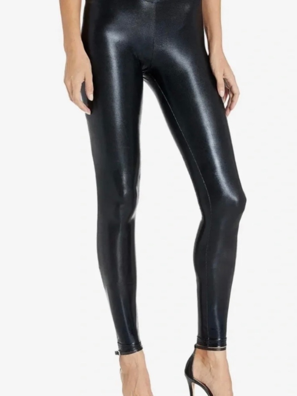 Hue Body Gloss Legging XL Black Goth Punk